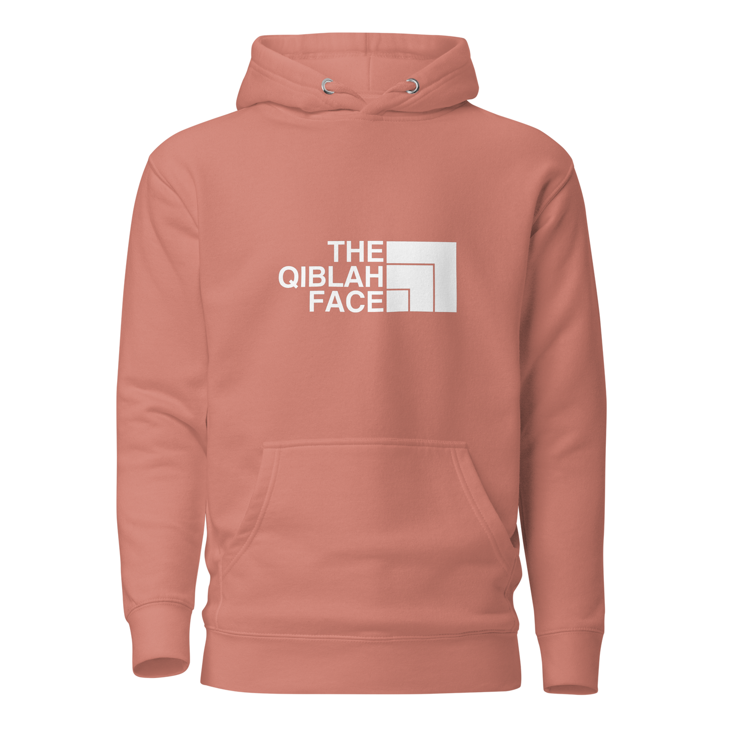 HOODIE Premium (Adult) - THE QIBLAH FACE - White