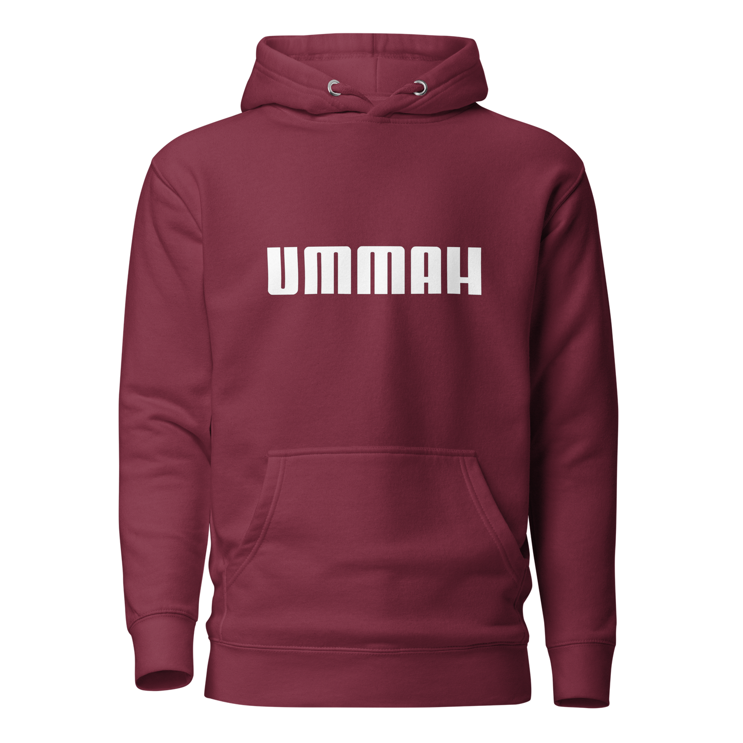 HOODIE Premium (Adult) - UMMAH (Centered/Medium) - White