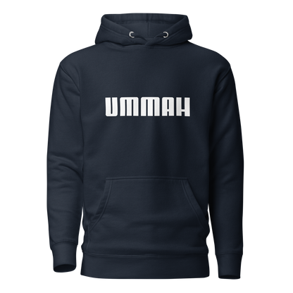 HOODIE Premium (Adult) - UMMAH (Centered/Medium) - White