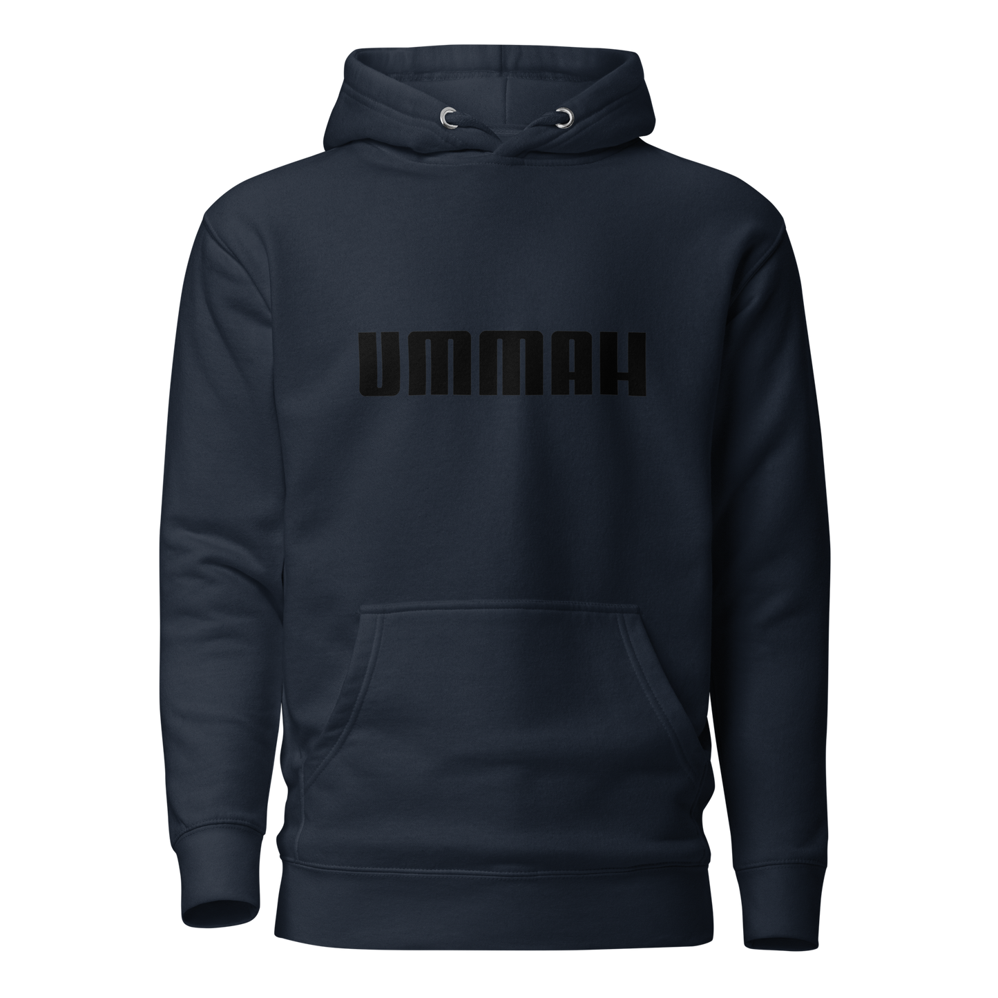 HOODIE Premium (Adult) - UMMAH (Centered/Medium) - Black