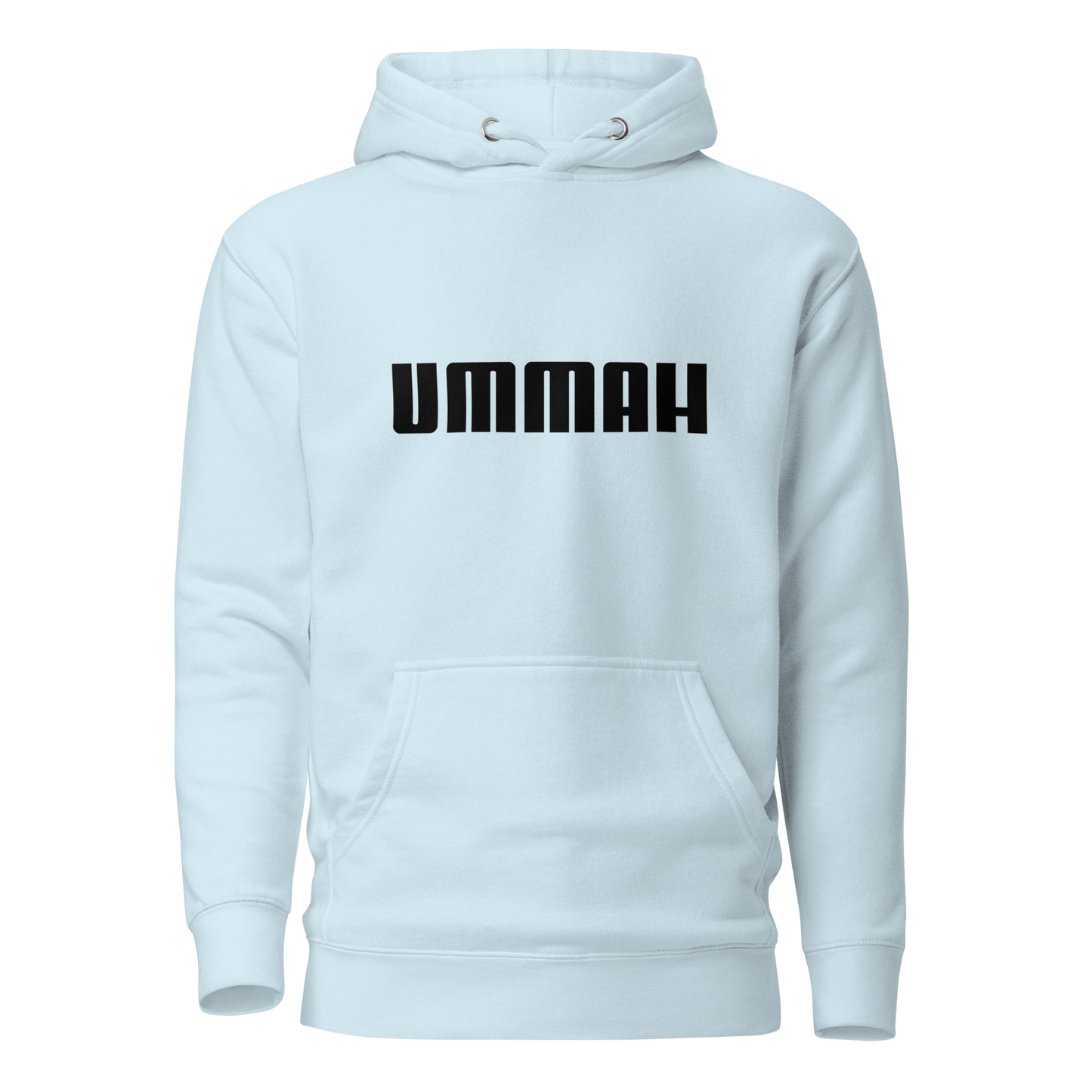 HOODIE Premium (Adult) - UMMAH (Centered/Medium) - Black