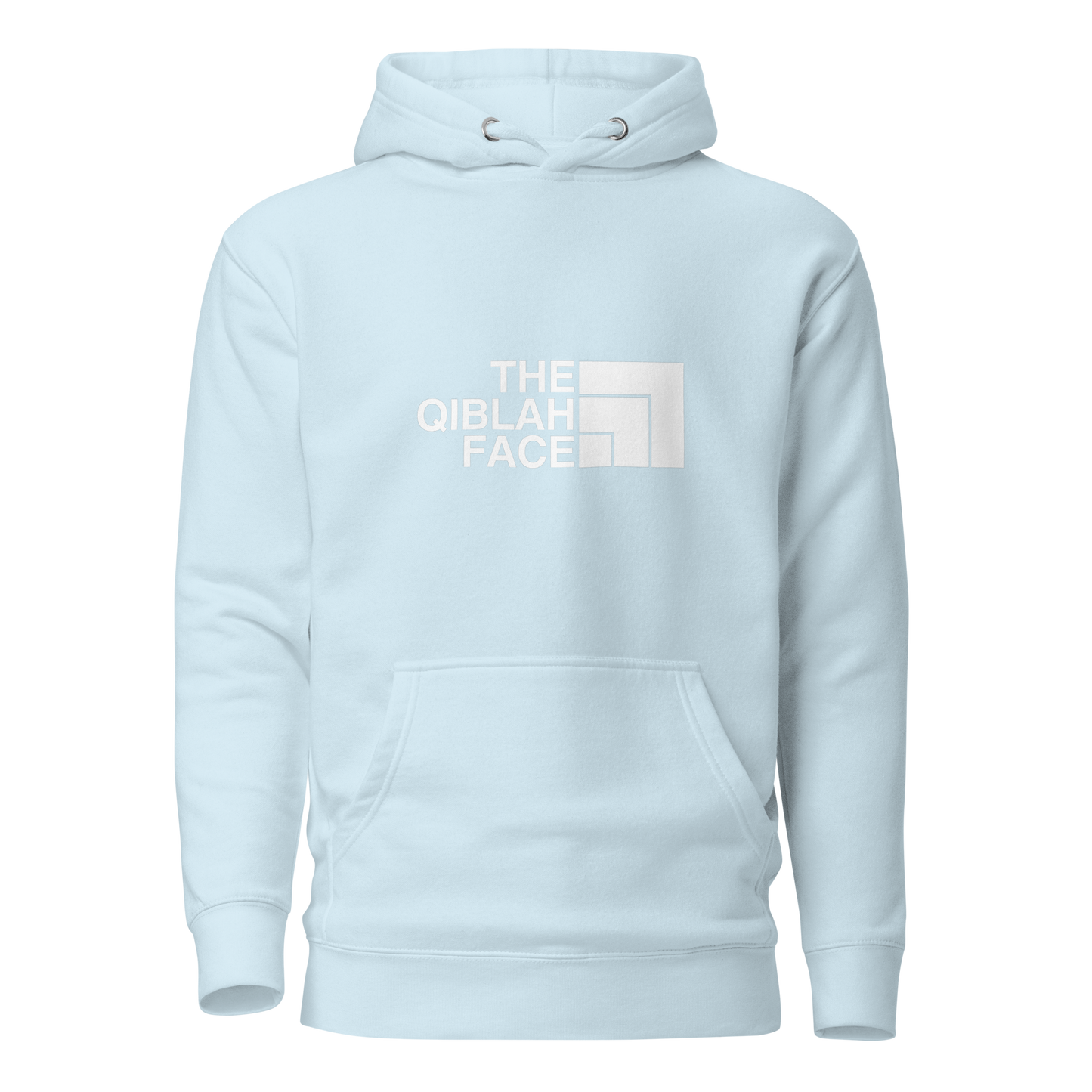 HOODIE Premium (Adult) - THE QIBLAH FACE - White