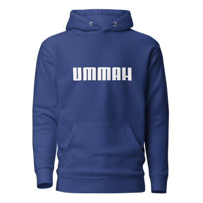 HOODIE Premium (Adult) - UMMAH (Centered/Medium) - White