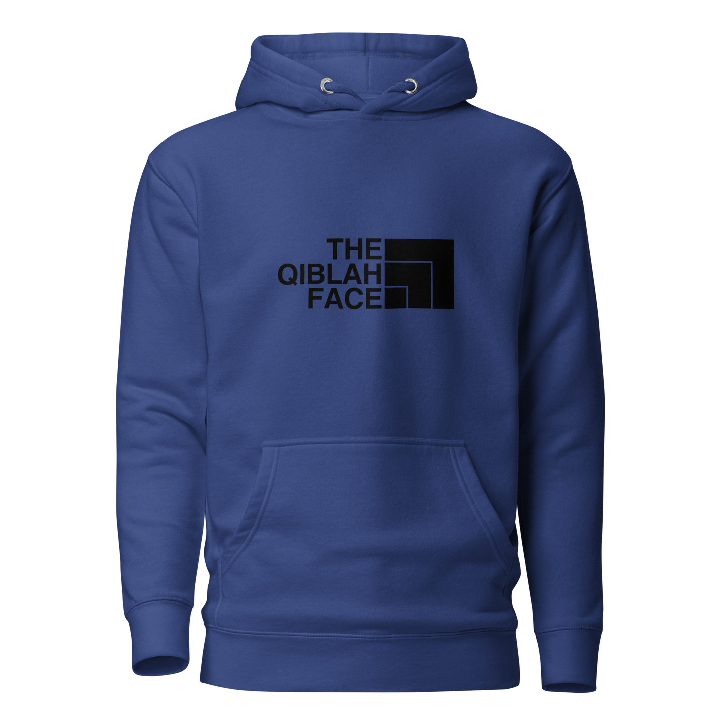 HOODIE Premium (Adult) - THE QIBLAH FACE - Black