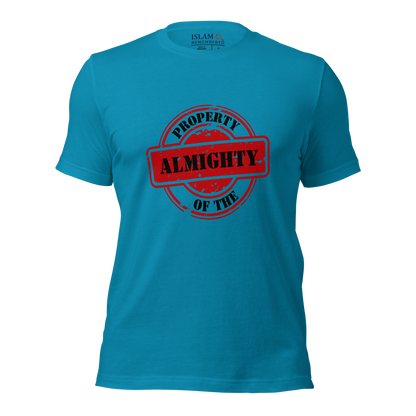 ADULT T-Shirt - PROPERTY OF THE ALMIGHTY - Black/Black/Red