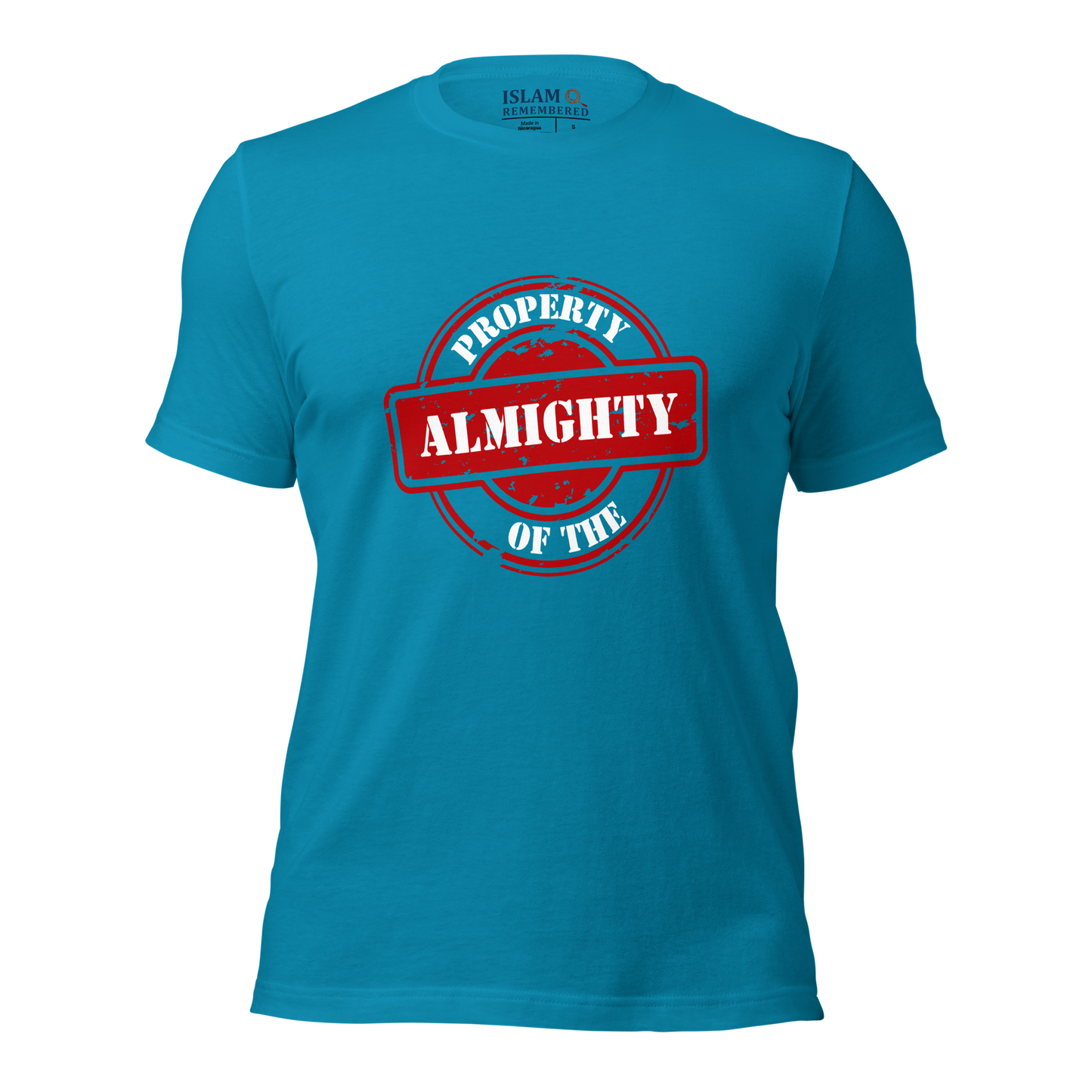 ADULT T-Shirt - PROPERTY OF THE ALMIGHTY - White/White/Red