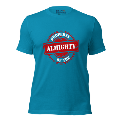 ADULT T-Shirt - PROPERTY OF THE ALMIGHTY - White/White/Red