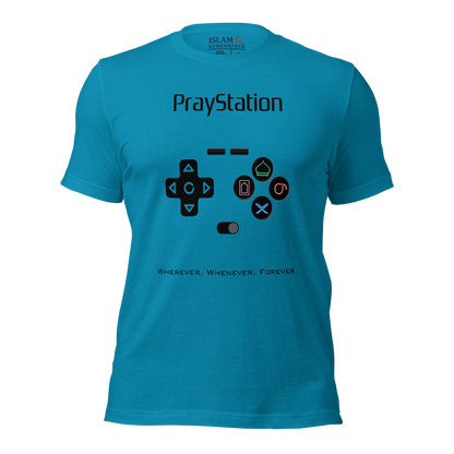 ADULT T-Shirt - PRAYSTATION (All Buttons) - Black