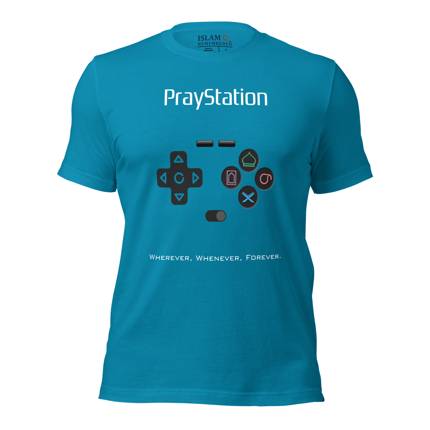 ADULT T-Shirt - PRAYSTATION (All Buttons) - White