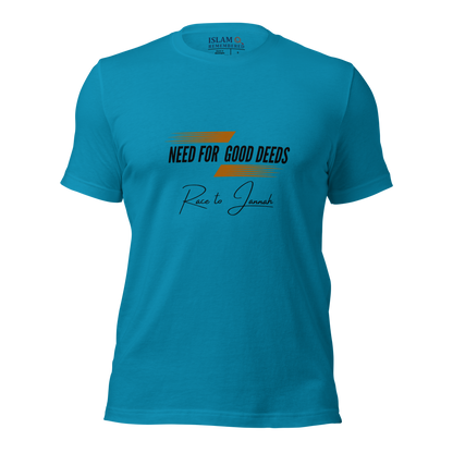 ADULT T-Shirt - NEED FOR GOOD DEEDS - Black/Orange