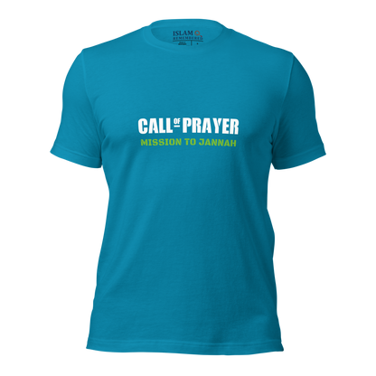 ADULT T-Shirt - CALL OF PRAYER - White/Green