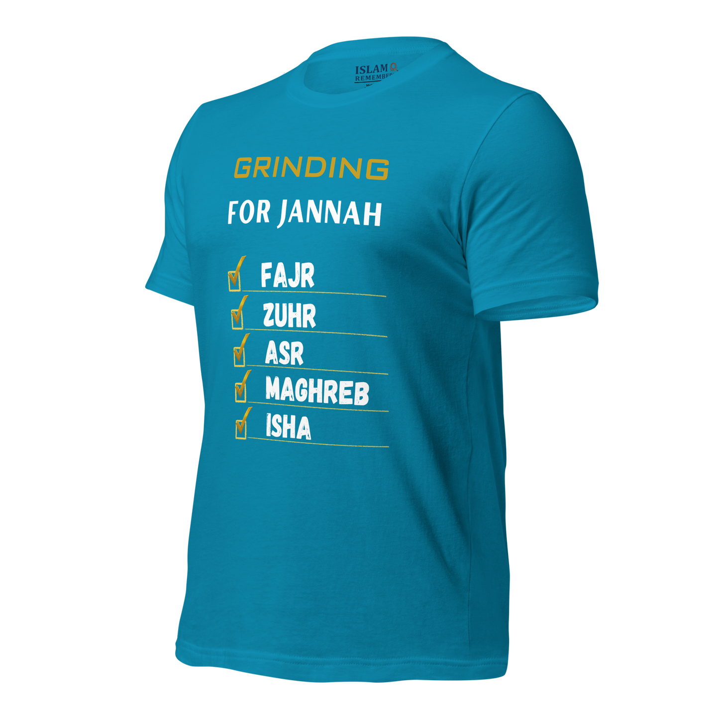 ADULT T-Shirt - GRINDING FOR JANNAH - White