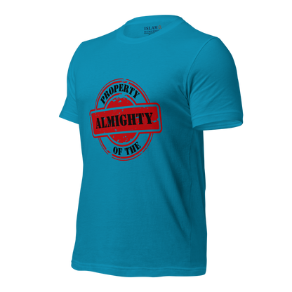 ADULT T-Shirt - PROPERTY OF THE ALMIGHTY - Black/Black/Red