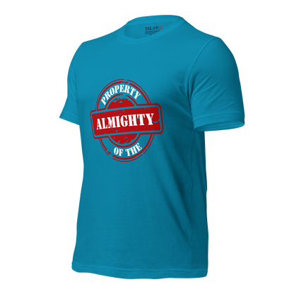 ADULT T-Shirt - PROPERTY OF THE ALMIGHTY - White/White/Red