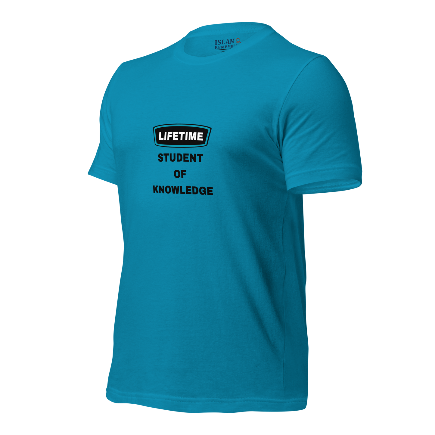 ADULT T-Shirt - LIFETIME STUDENT - Black/Teal