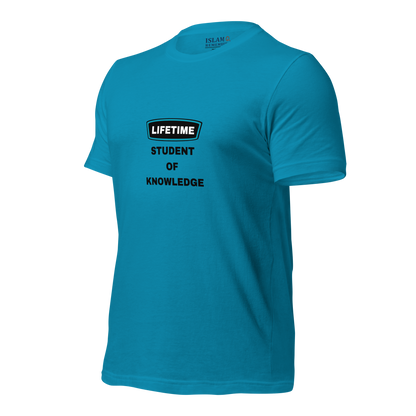 ADULT T-Shirt - LIFETIME STUDENT - Black/Teal