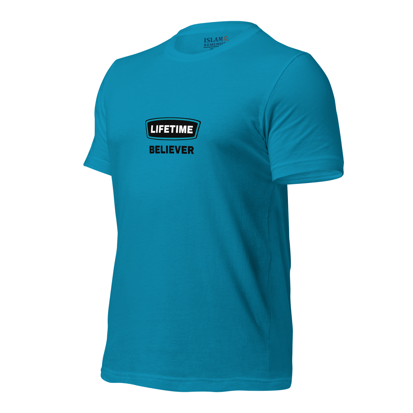 ADULT T-Shirt - LIFETIME BELIEVER - Black/Teal