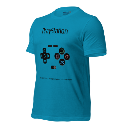 ADULT T-Shirt - PRAYSTATION (All Buttons) - Black