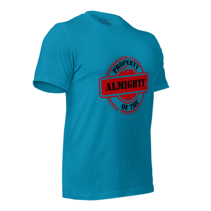 ADULT T-Shirt - PROPERTY OF THE ALMIGHTY - Black/Black/Red