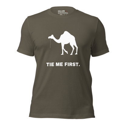 ADULT T-Shirt - TIE ME FIRST - White