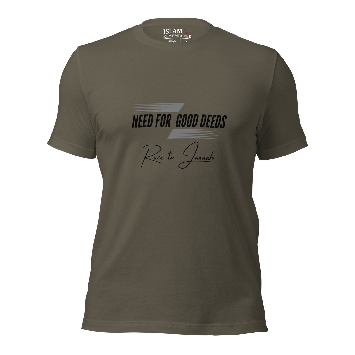 ADULT T-Shirt - NEED FOR GOOD DEEDS - Black/Gray