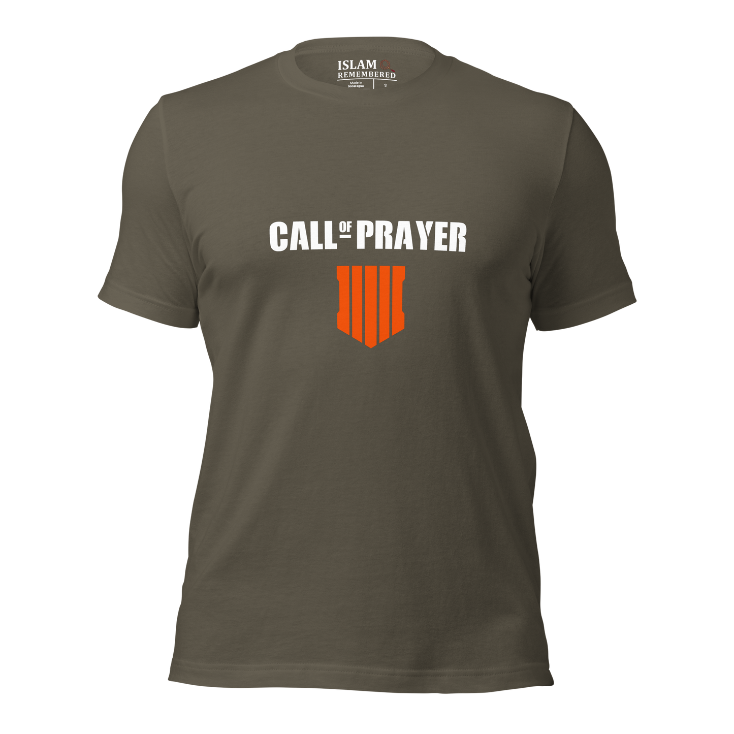 ADULT T-Shirt - CALL OF PRAYER - White/Orange