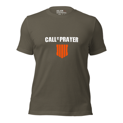 ADULT T-Shirt - CALL OF PRAYER - White/Orange