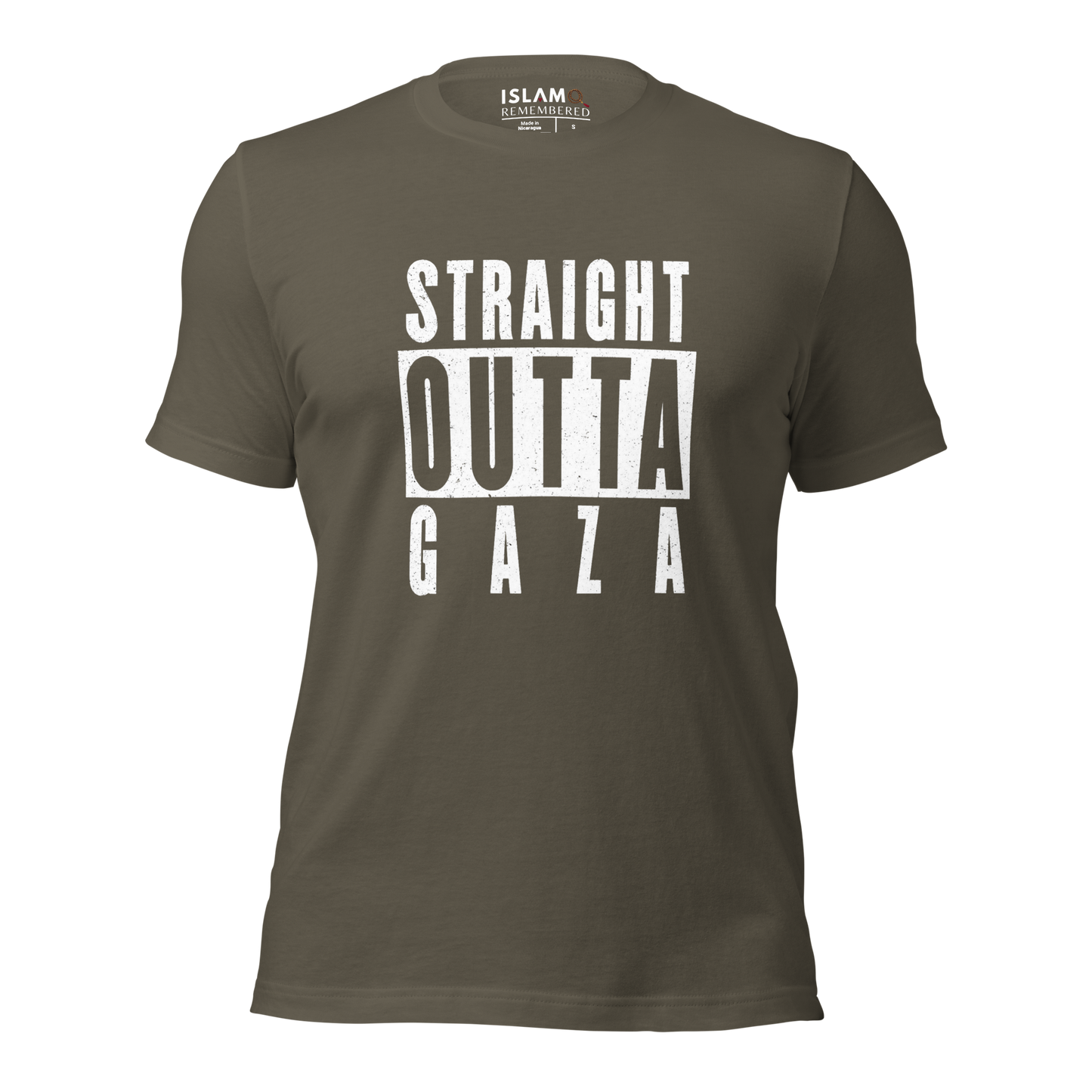 ADULT T-Shirt - STRAIGHT OUTTA GAZA