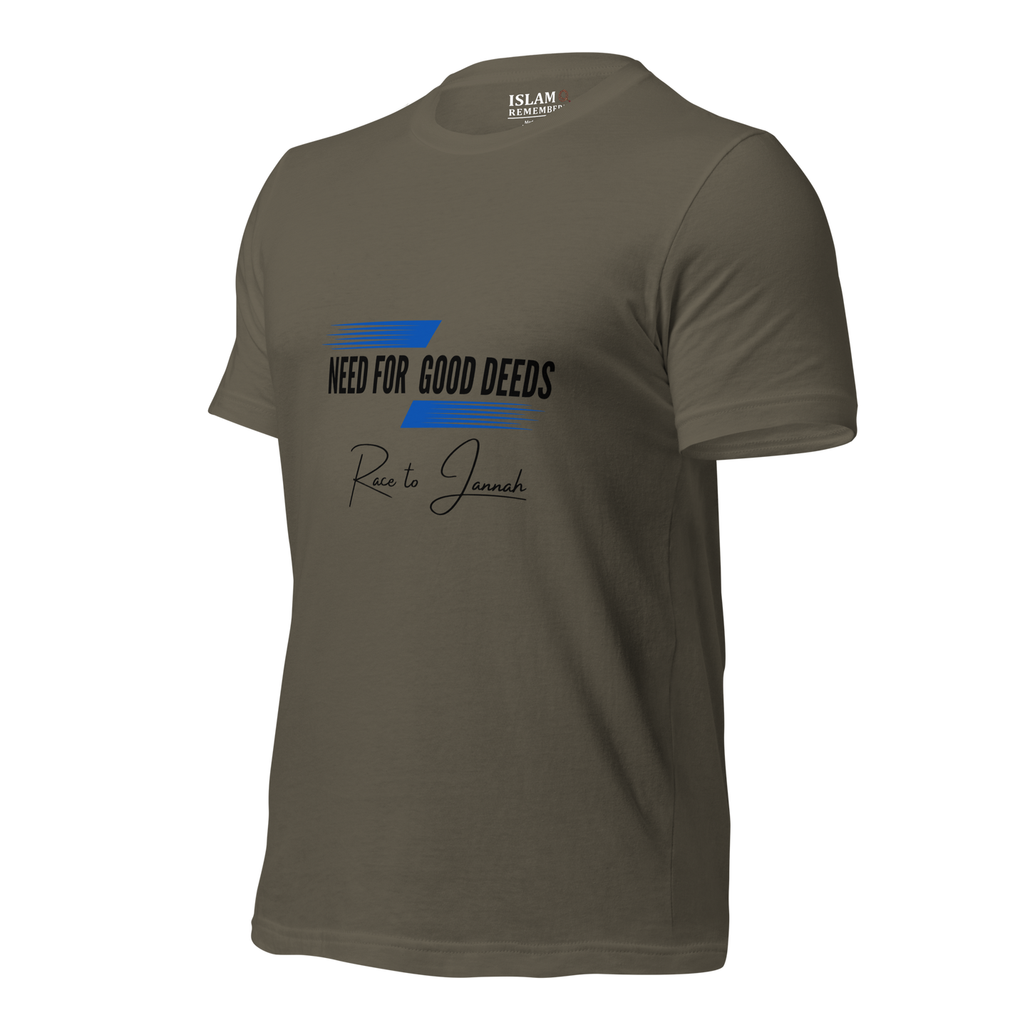 ADULT T-Shirt - NEED FOR GOOD DEEDS - Black/Blue