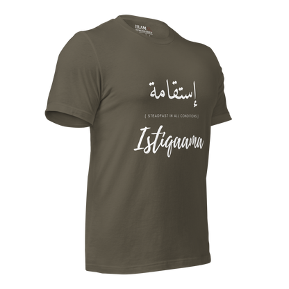 ADULT T-Shirt - ISTIQAAMA (STEADFAST) Arabic/English - White