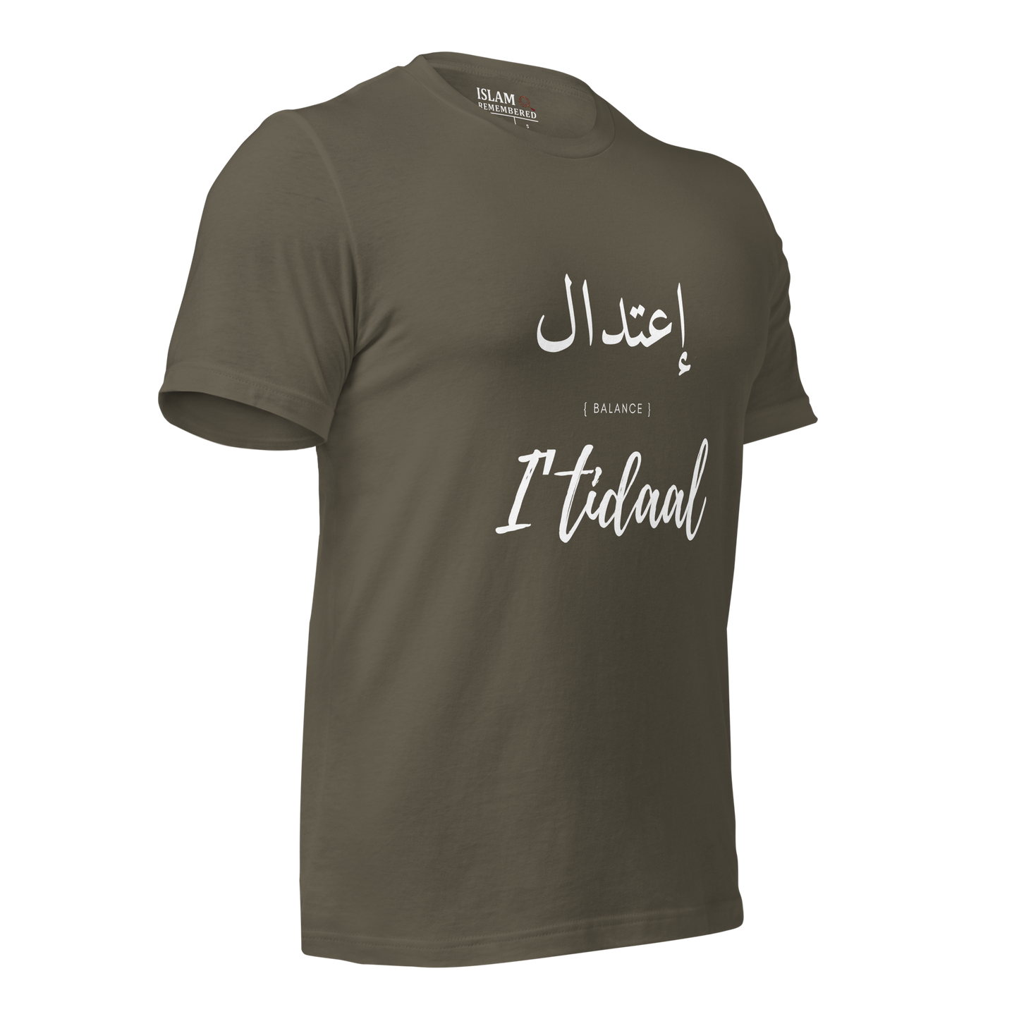 ADULT T-Shirt - I'TIDAAL (BALANCE) Arabic/English - White