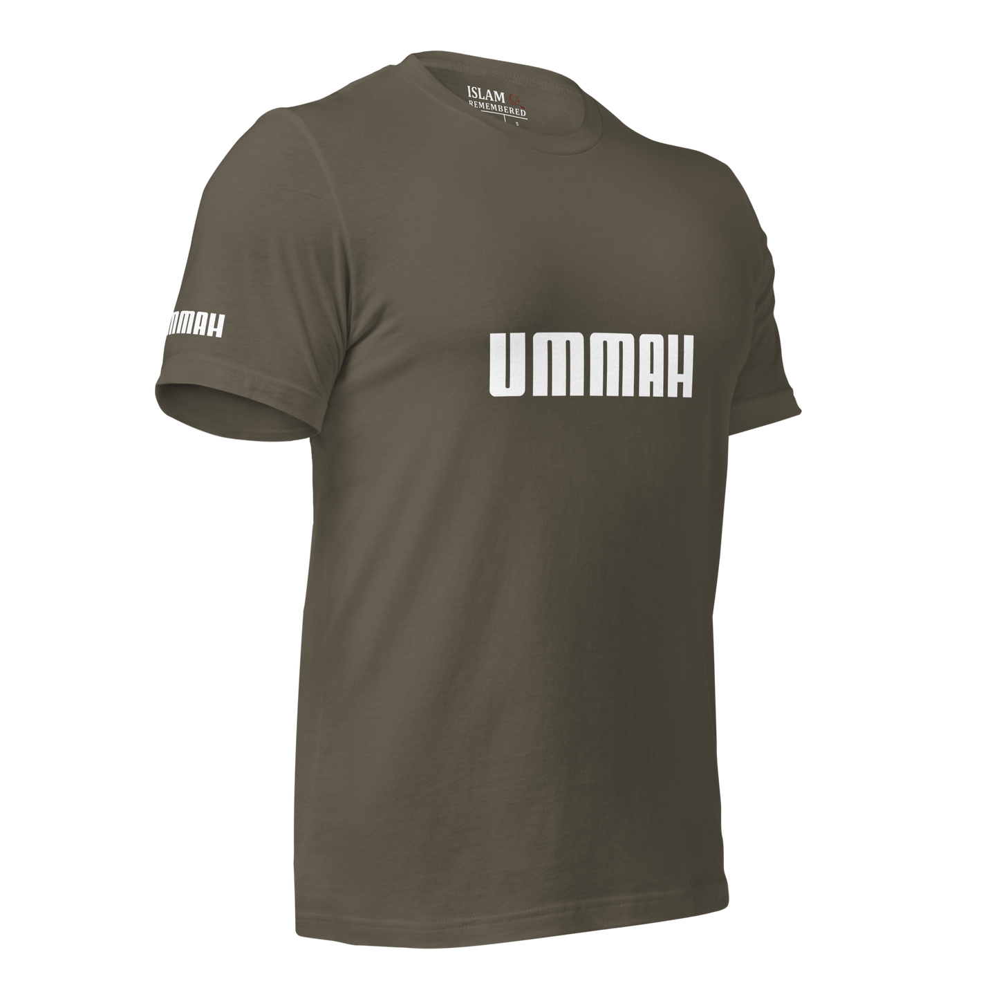 ADULT T-Shirt - UMMAH (w/ Arm Logo) - White