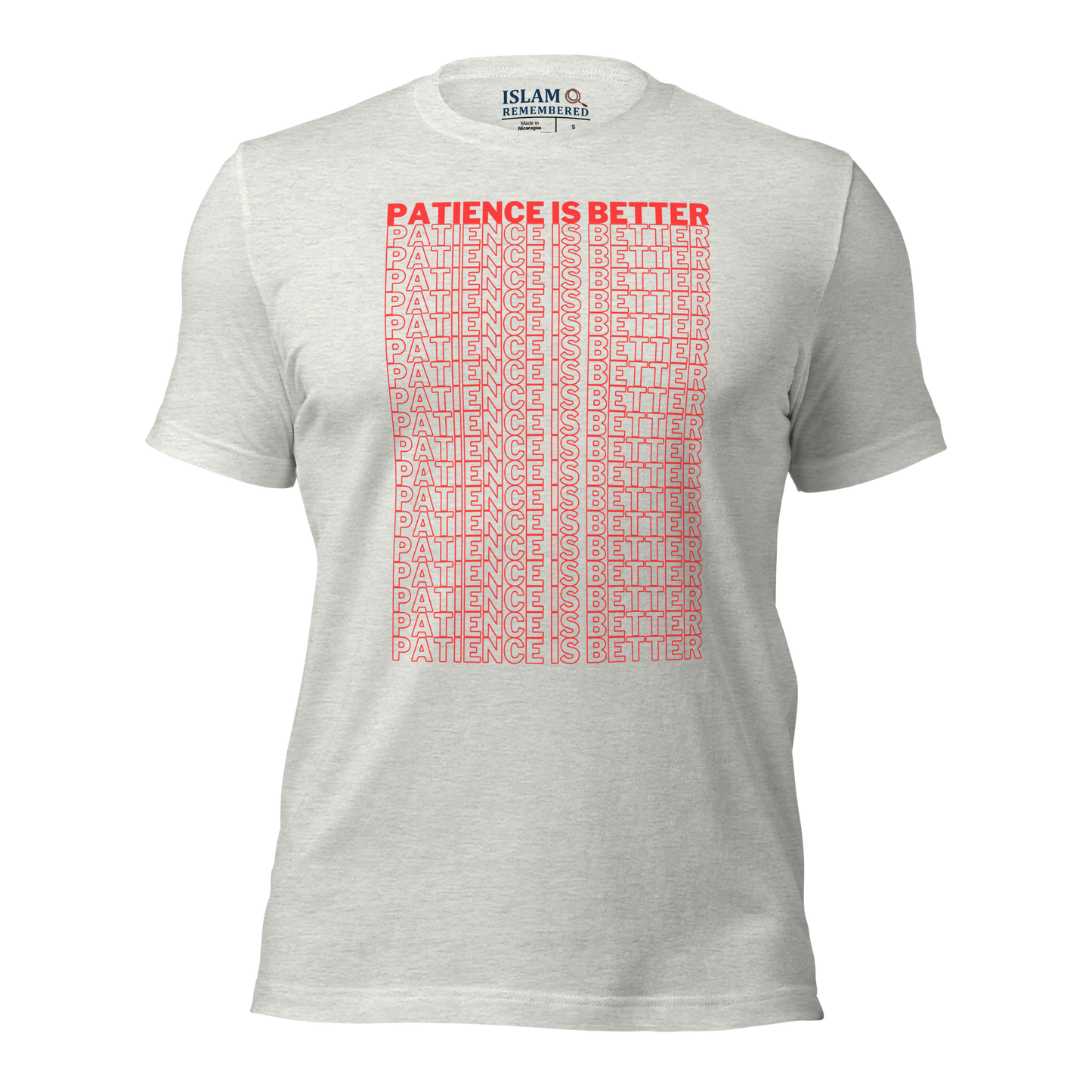 ADULT T-Shirt - PATIENCE IS BETTER - Red