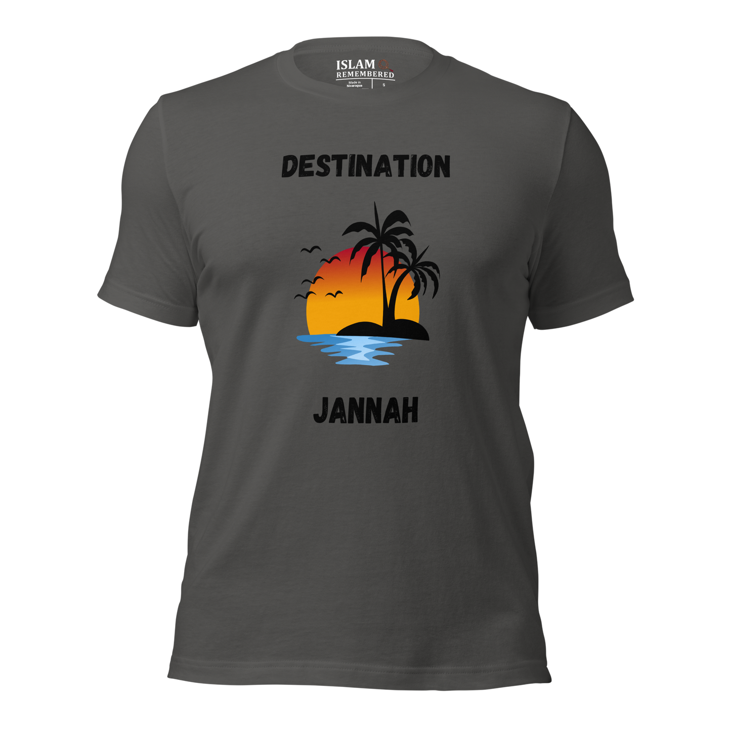 ADULT T-Shirt - DESTINATION JANNAH (Island Collection) - Black