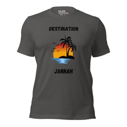 ADULT T-Shirt - DESTINATION JANNAH (Island Collection) - Black