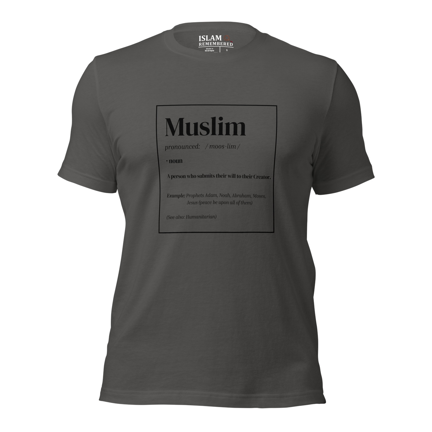 ADULT T-Shirt - MUSLIM DEFINITION - Black