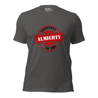 ADULT T-Shirt - PROPERTY OF THE ALMIGHTY - Black/White