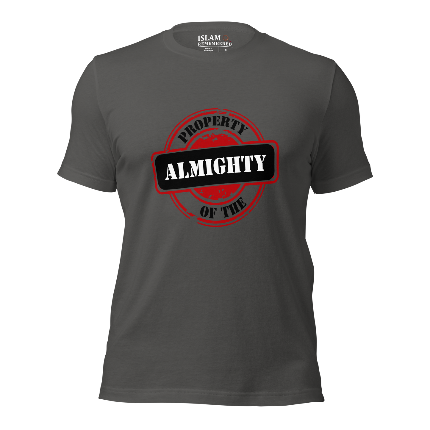 ADULT T-Shirt - PROPERTY OF THE ALMIGHTY - Black/White/Black