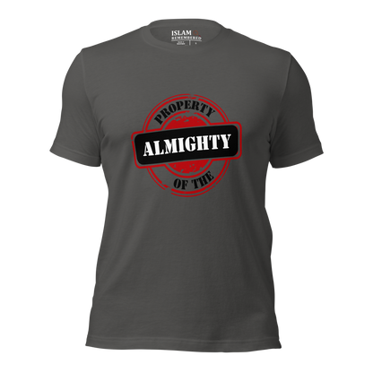 ADULT T-Shirt - PROPERTY OF THE ALMIGHTY - Black/White/Black