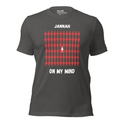 MEN's T-Shirt - JANNAH ON MY MIND - White