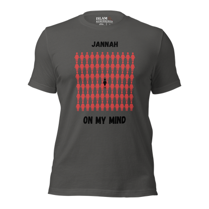 MEN's T-Shirt - JANNAH ON MY MIND - Black