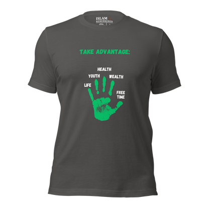 ADULT T-Shirt - ADVANTAGE - Green/White