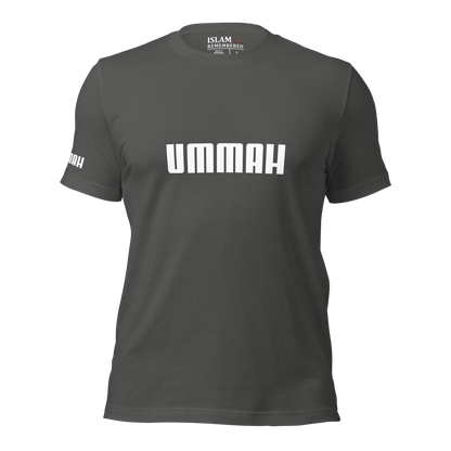 ADULT T-Shirt - UMMAH (w/ Arm Logo) - White