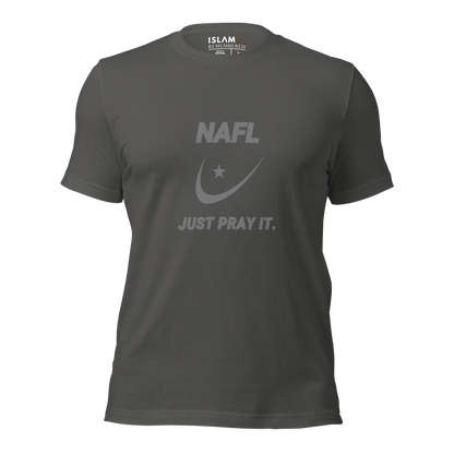 ADULT T-Shirt - NAFL JUST PRAY IT w/ Logo - Silver