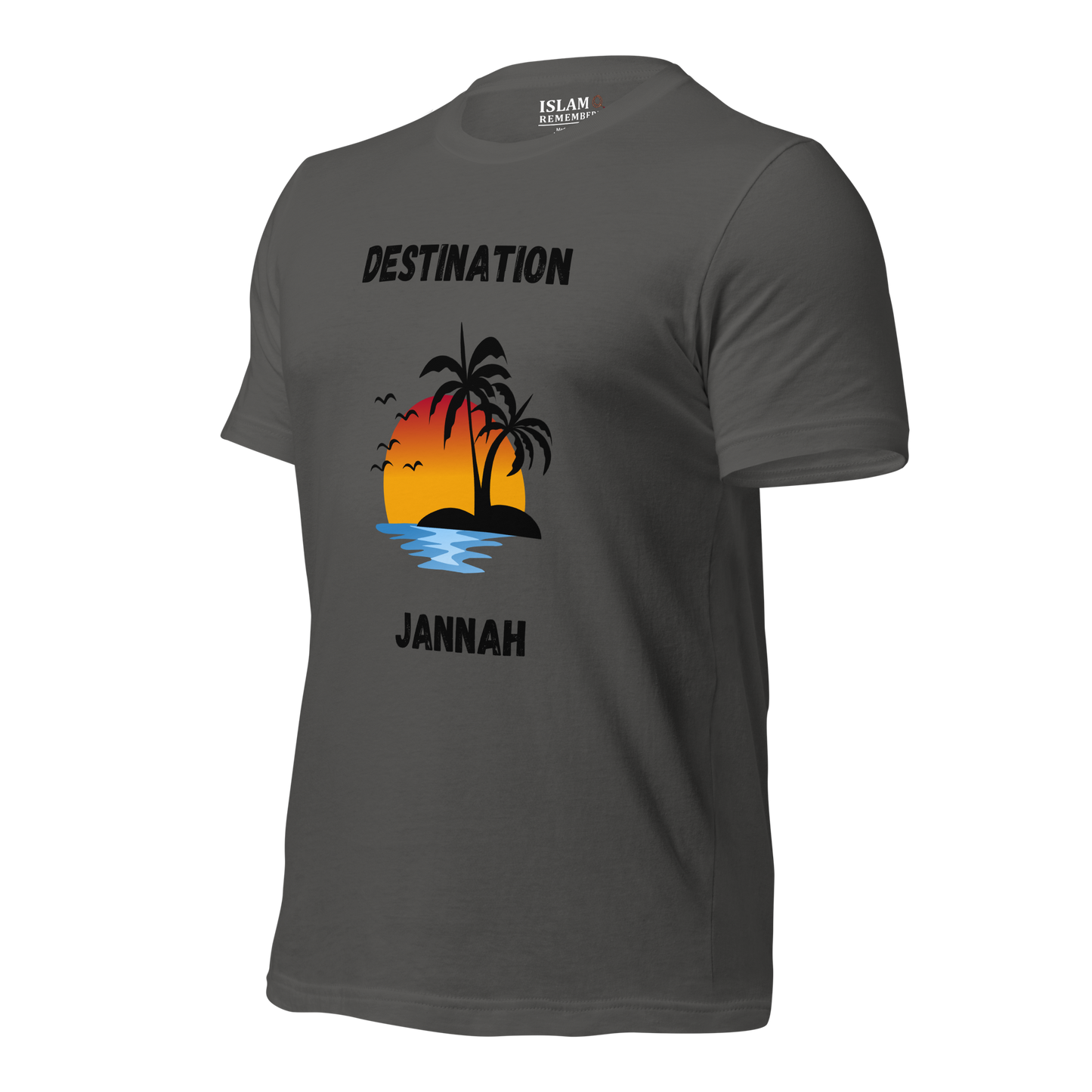 ADULT T-Shirt - DESTINATION JANNAH (Island Collection) - Black