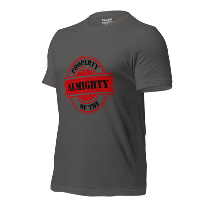 ADULT T-Shirt - PROPERTY OF THE ALMIGHTY - Black/Black/Red