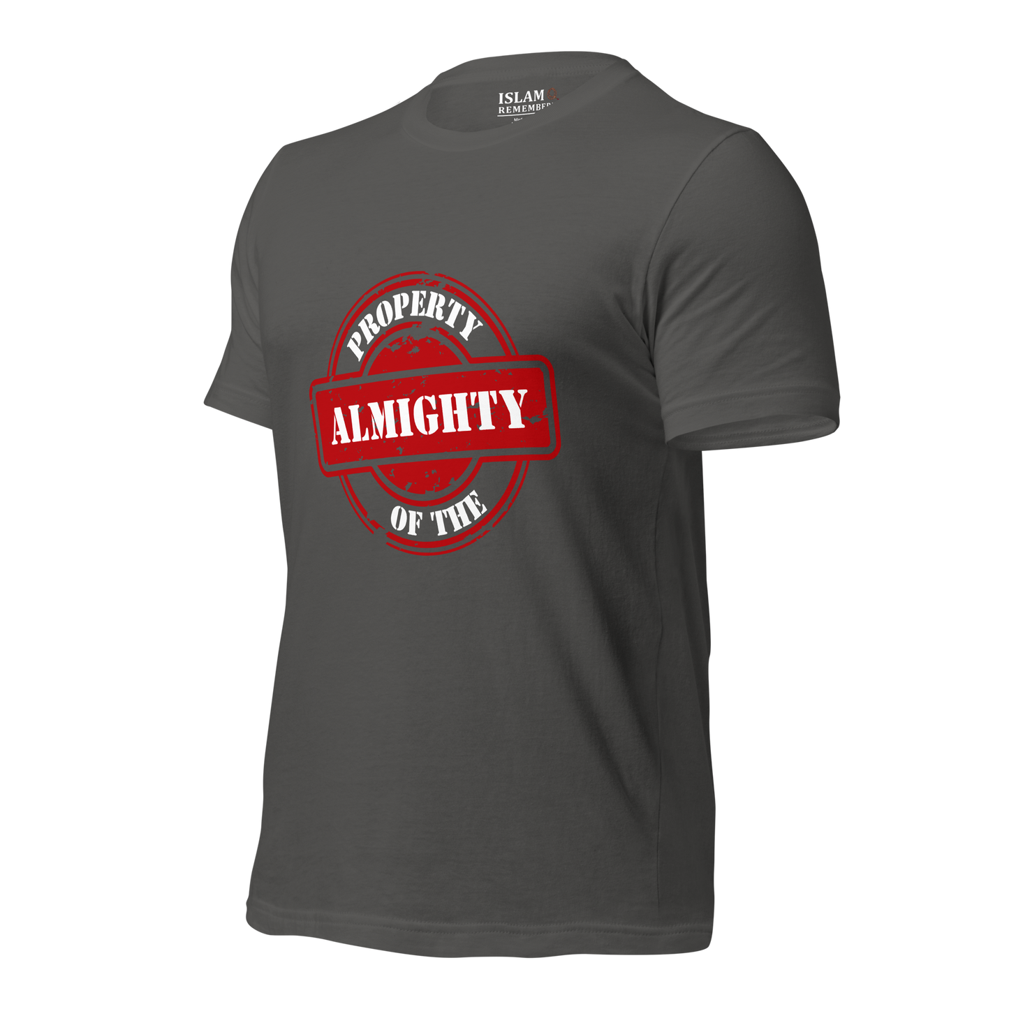 ADULT T-Shirt - PROPERTY OF THE ALMIGHTY - White/White/Red