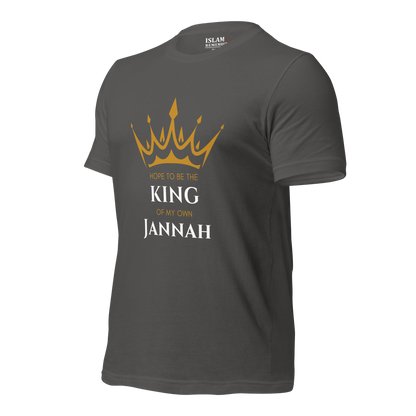 MEN's T-Shirt - KING OF MY OWN JANNAH - White