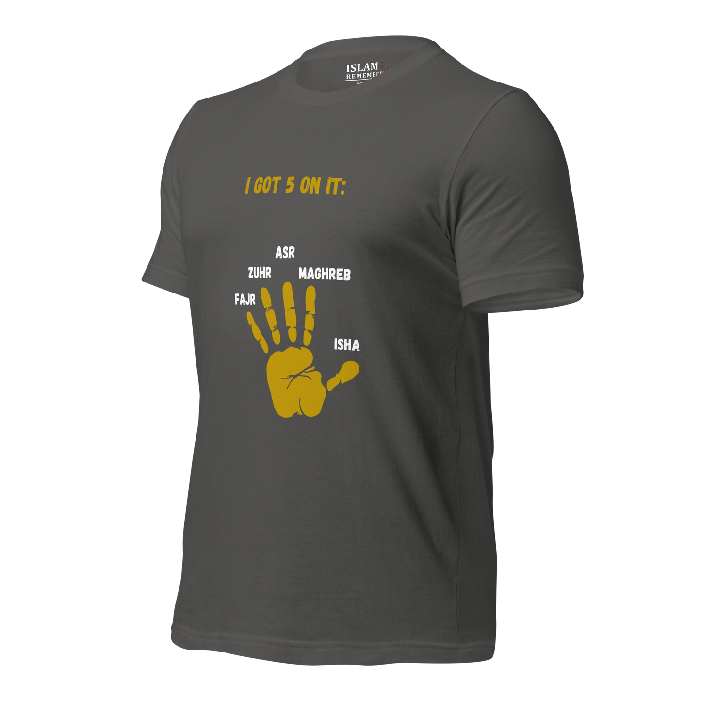 ADULT T-Shirt - I GOT 5 ON IT - Gold/Black