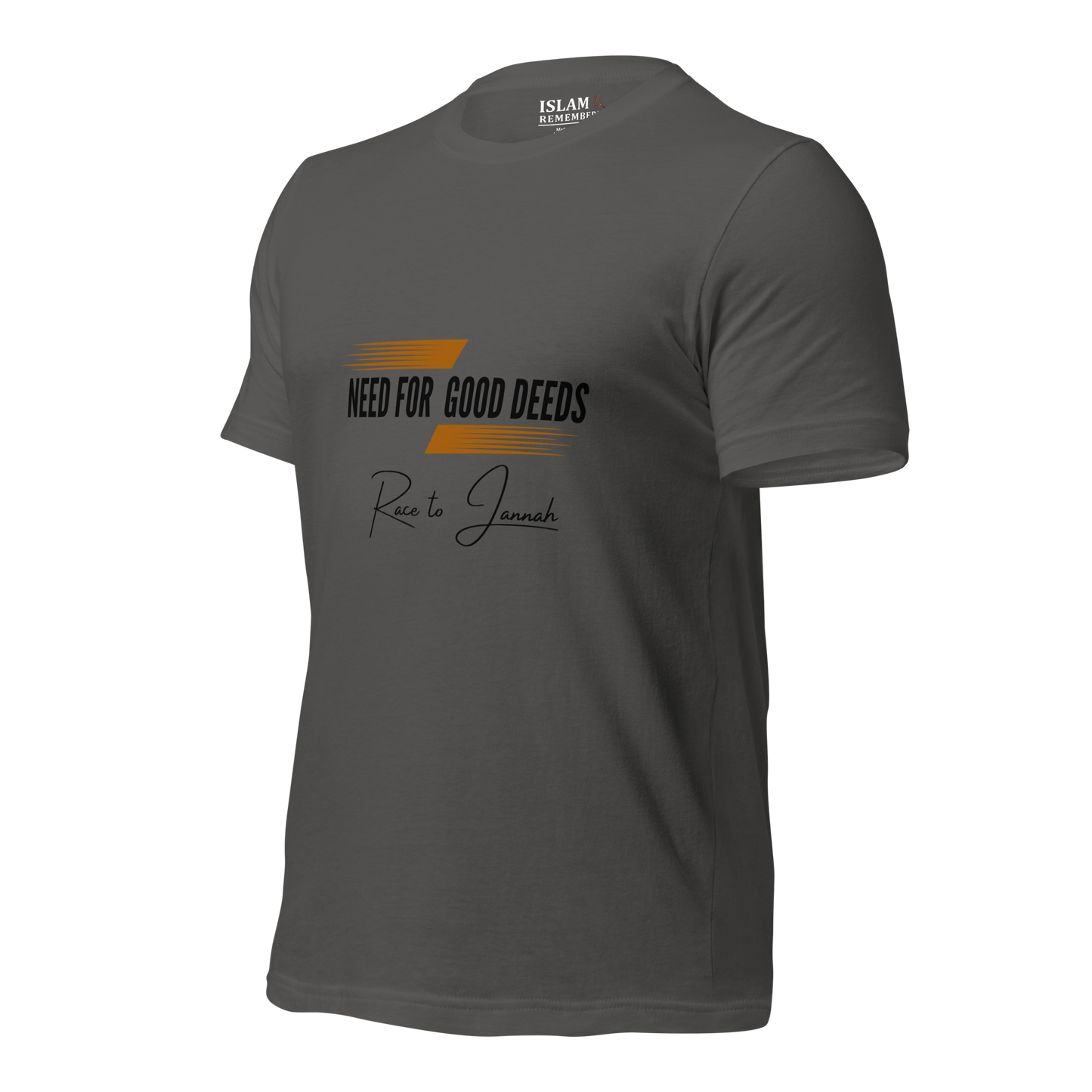 ADULT T-Shirt - NEED FOR GOOD DEEDS - Black/Orange